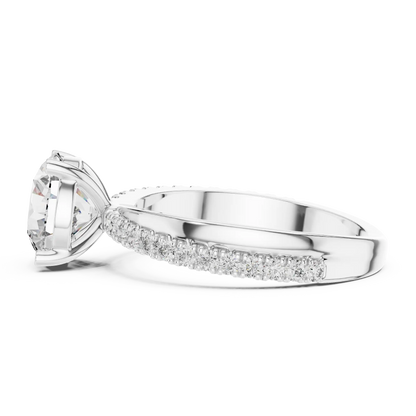 Gentle Bypass Diamond Ring