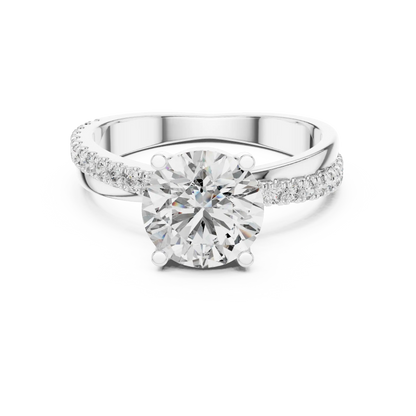 Gentle Bypass Diamond Ring