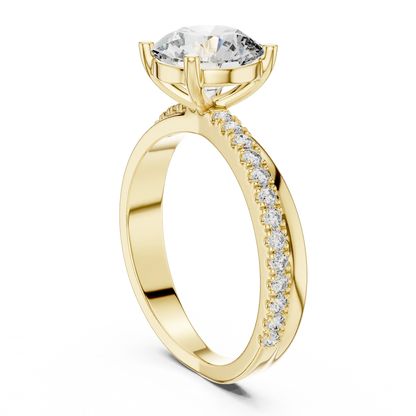 Gentle Bypass Diamond Ring