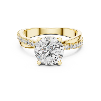Gentle Bypass Diamond Ring
