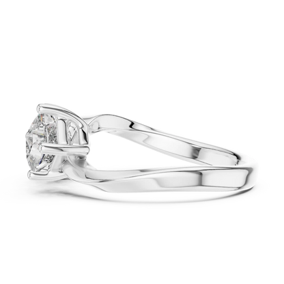 Open Duo Diamond Ring