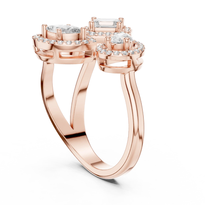 Trio Mosaic Diamond Ring