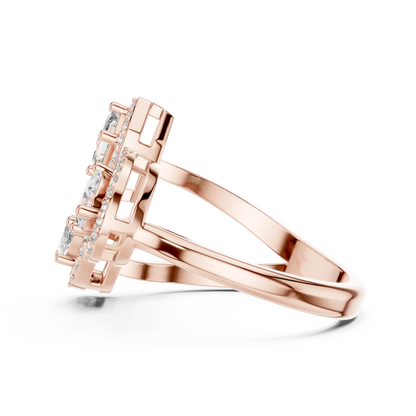 Trio Mosaic Diamond Ring