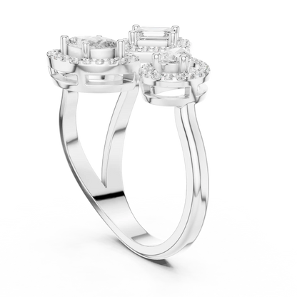 Trio Mosaic Diamond Ring