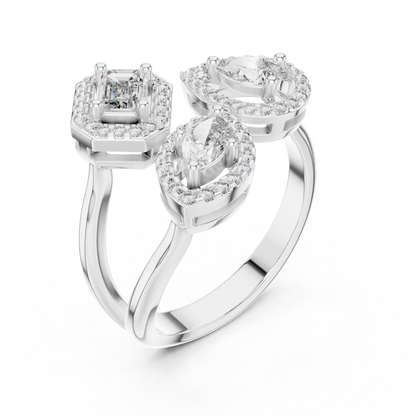 Trio Mosaic Diamond Ring