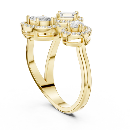 Trio Mosaic Diamond Ring