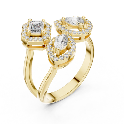 Trio Mosaic Diamond Ring