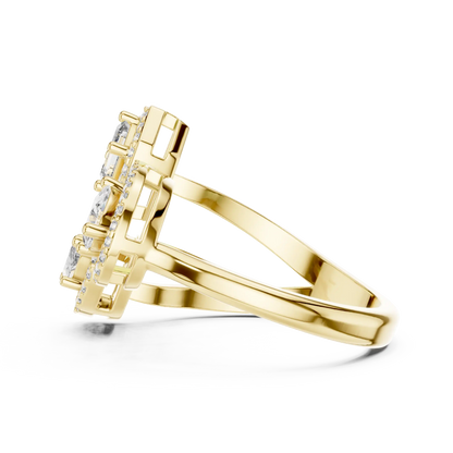 Trio Mosaic Diamond Ring