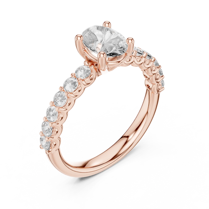 Oval Cadence Diamond Ring