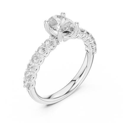 Oval Cadence Diamond Ring