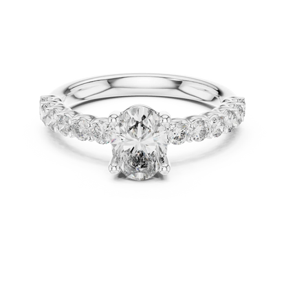 Oval Cadence Diamond Ring