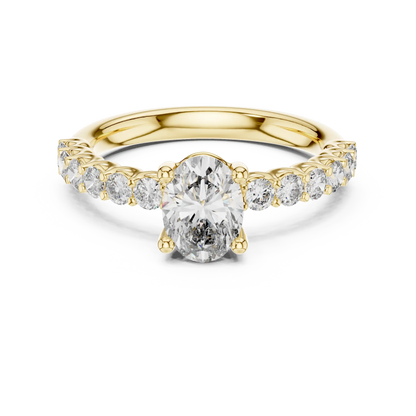 Oval Cadence Diamond Ring