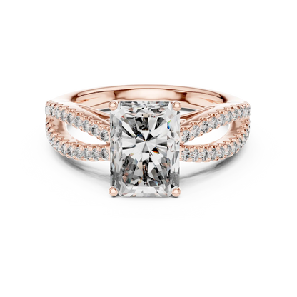 Twin Path Diamond Ring