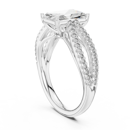 Twin Path Diamond Ring