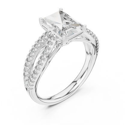 Twin Path Diamond Ring
