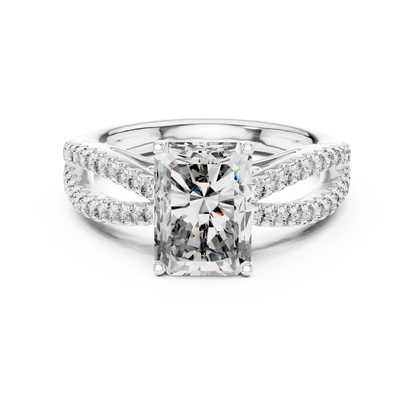 Twin Path Diamond Ring