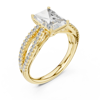 Twin Path Diamond Ring