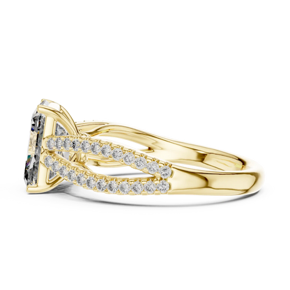 Twin Path Diamond Ring