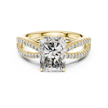Twin Path Diamond Ring
