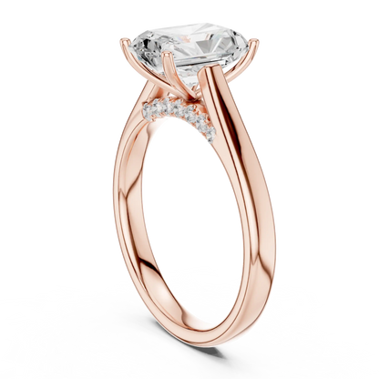 Radiante Split Diamond Ring