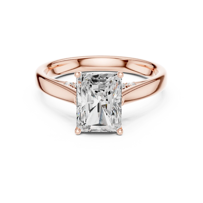 Radiante Split Diamond Ring