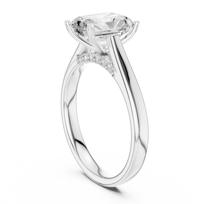 Radiante Split Diamond Ring
