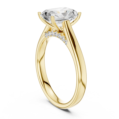 Radiante Split Diamond Ring