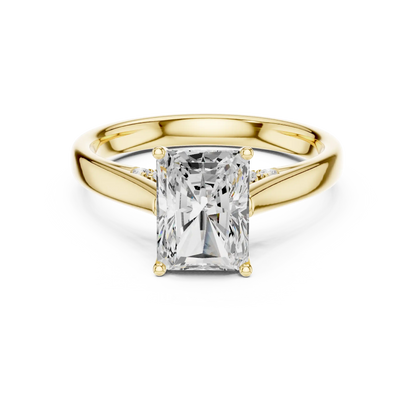 Radiante Split Diamond Ring