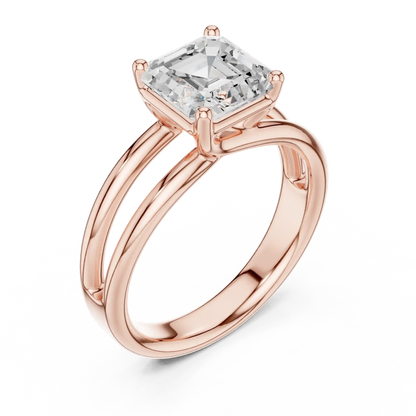Twin Rise Diamond Ring