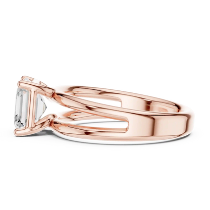 Twin Rise Diamond Ring