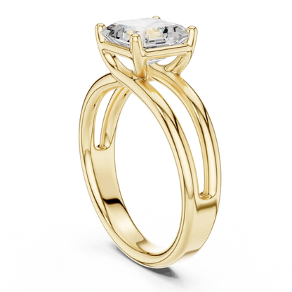 Twin Rise Diamond Ring