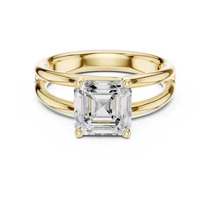 Twin Rise Diamond Ring