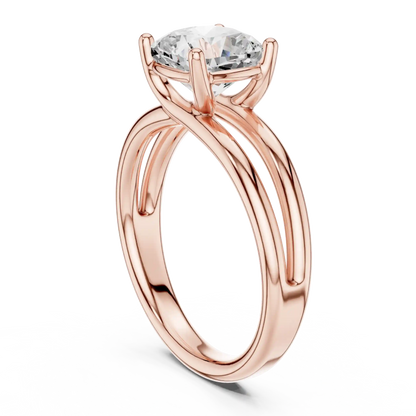 Twin Arc Diamond Ring