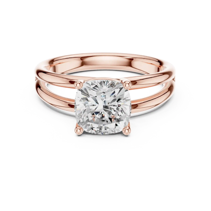 Twin Arc Diamond Ring