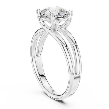 Twin Arc Diamond Ring