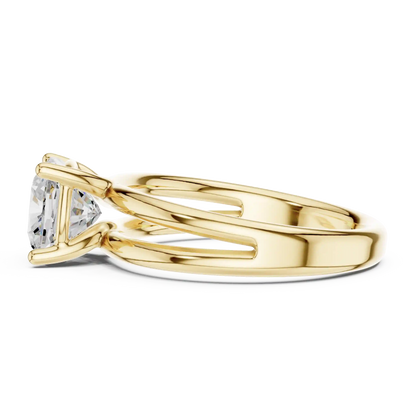 Twin Arc Diamond Ring