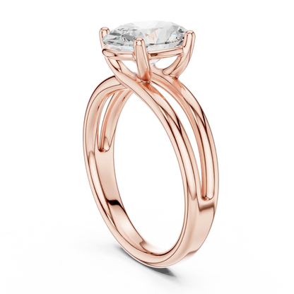 Twin Track Diamond Ring