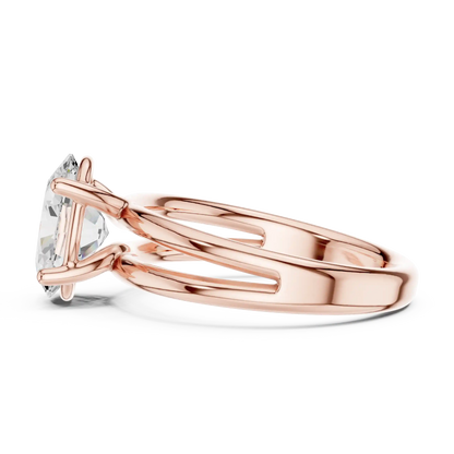 Twin Track Diamond Ring