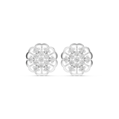 Rosette Stud Earrings