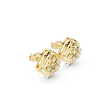 Glimmer Cube Earrings