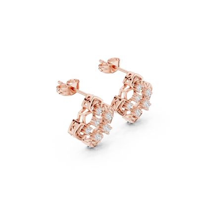 The Honeycomb Spark Earrings