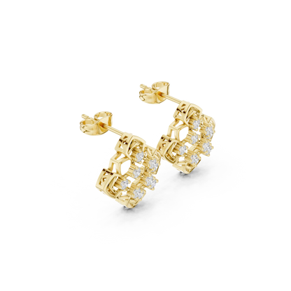 The Honeycomb Spark Earrings