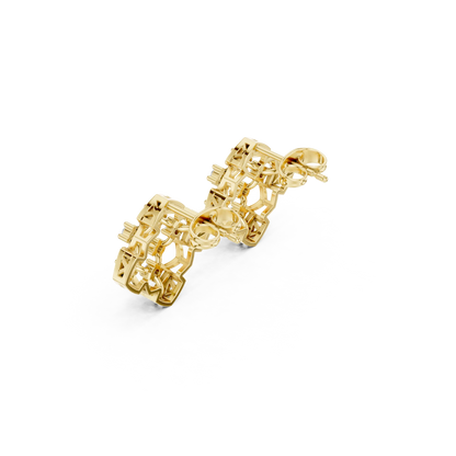 The Honeycomb Spark Earrings