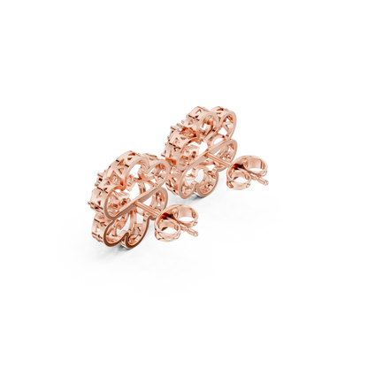 Twirling Blossom Stud  Earrings