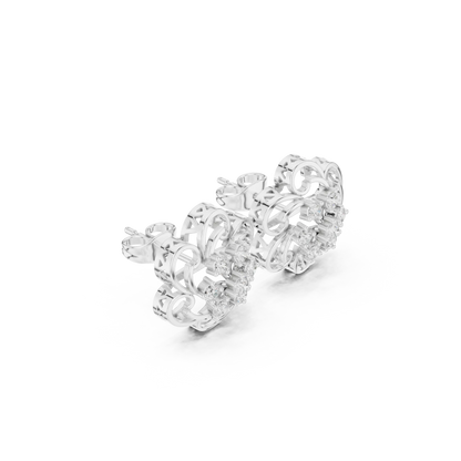 Twirling Blossom Stud  Earrings