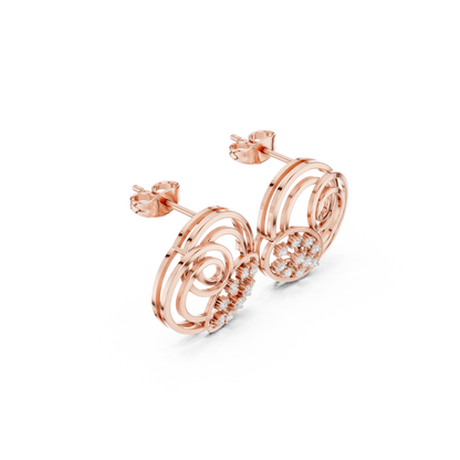 Cosmic Coil Stud Earrings