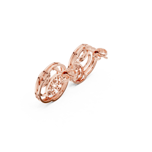Cosmic Coil Stud Earrings