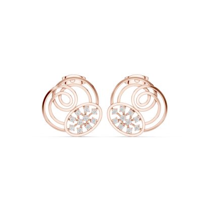 Cosmic Coil Stud Earrings