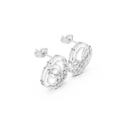 Cosmic Coil Stud Earrings