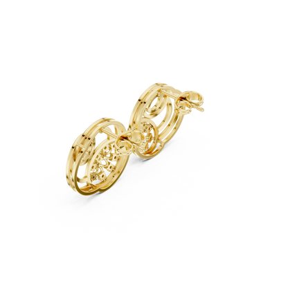 Cosmic Coil Stud Earrings